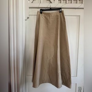 Talbots Tan A-Line Skirt